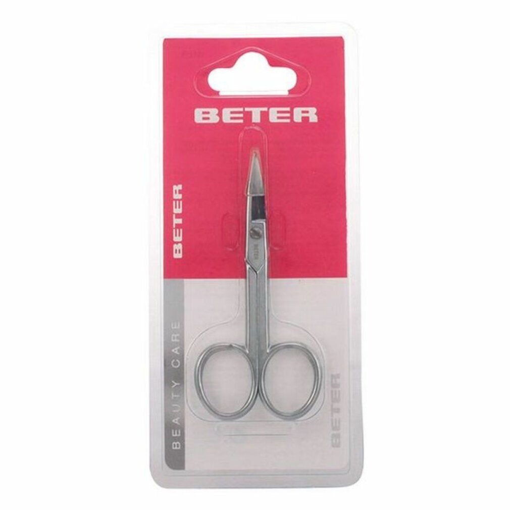 Beter Chrome Plated Curved Manicure Scissors 9cm