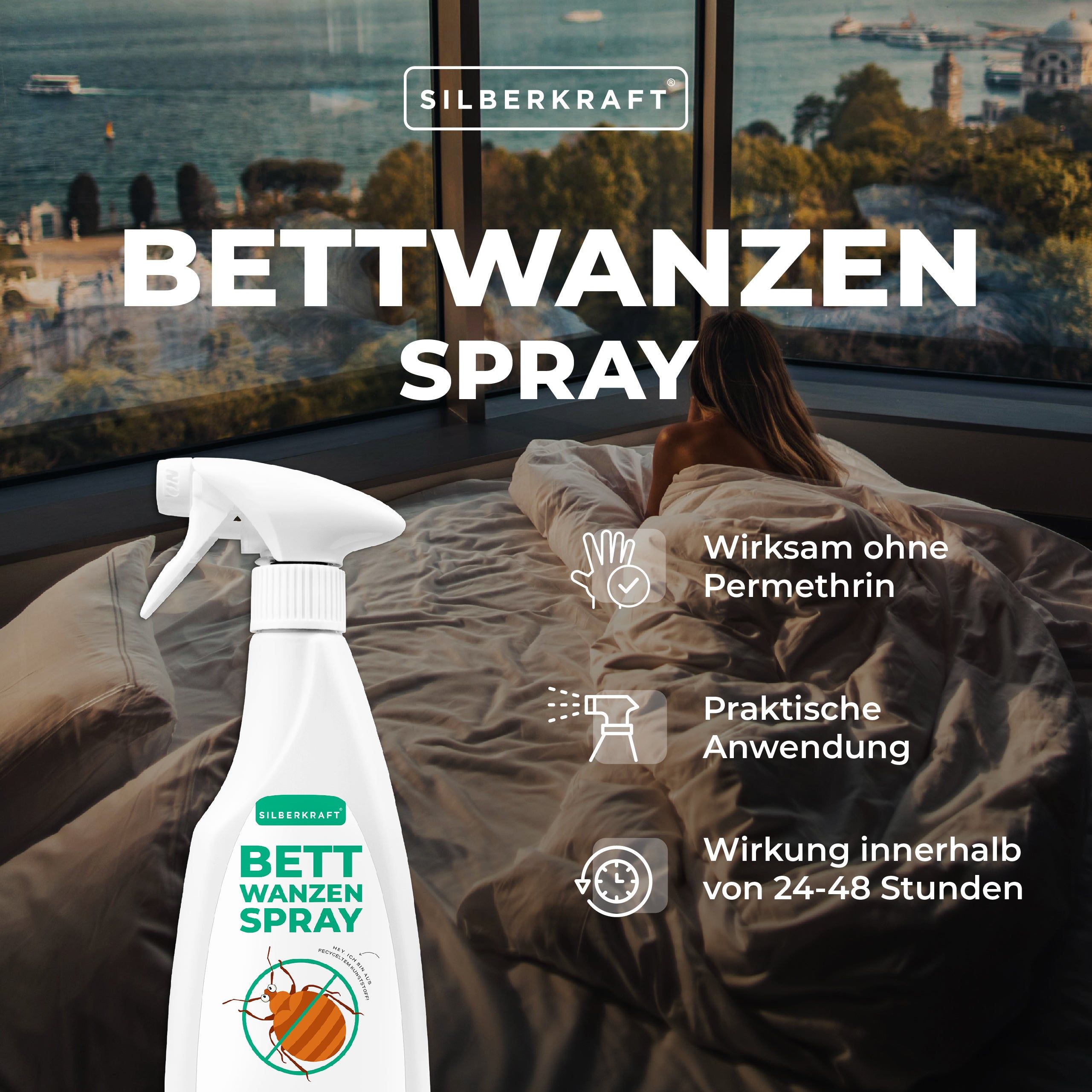 SILBERKRAFT Anti Bettwanzen Spray 12x500 ml - SHOP APOTHEKE