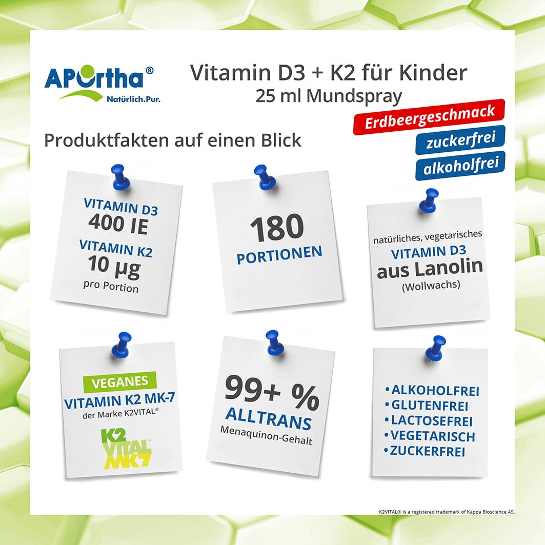 APOrtha® Vitamin D3 + K2 - Kinder-Spray
