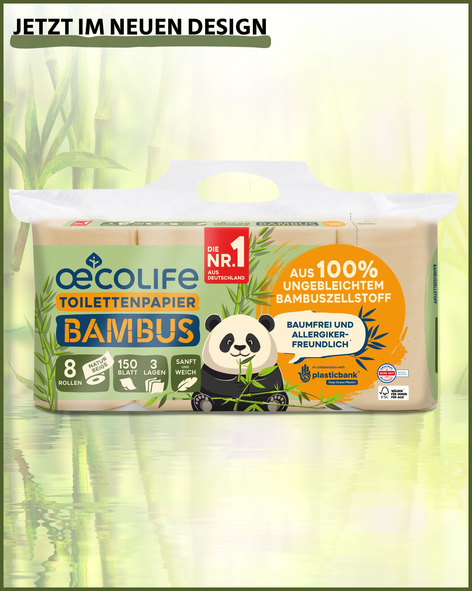 colife Toilettenpapier BAMBUS, 56 Rollen  150 Blatt, 3-lagig, superweich  56 St - Shop Apotheke