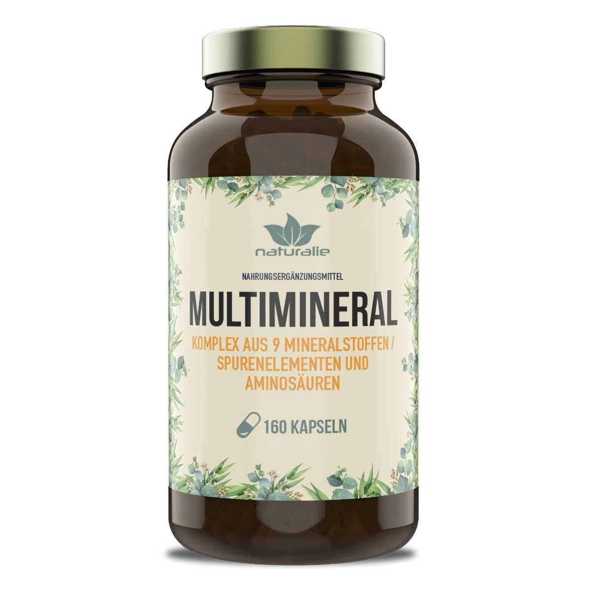 Naturalie Mineralstoff Komplex Kapseln Multimineral mit Aminosäuren 99 g
