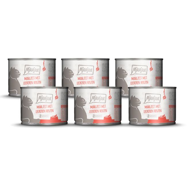 MjAMjAM - Mahlzeit mit leckeren Herzen 6x200 g Futter