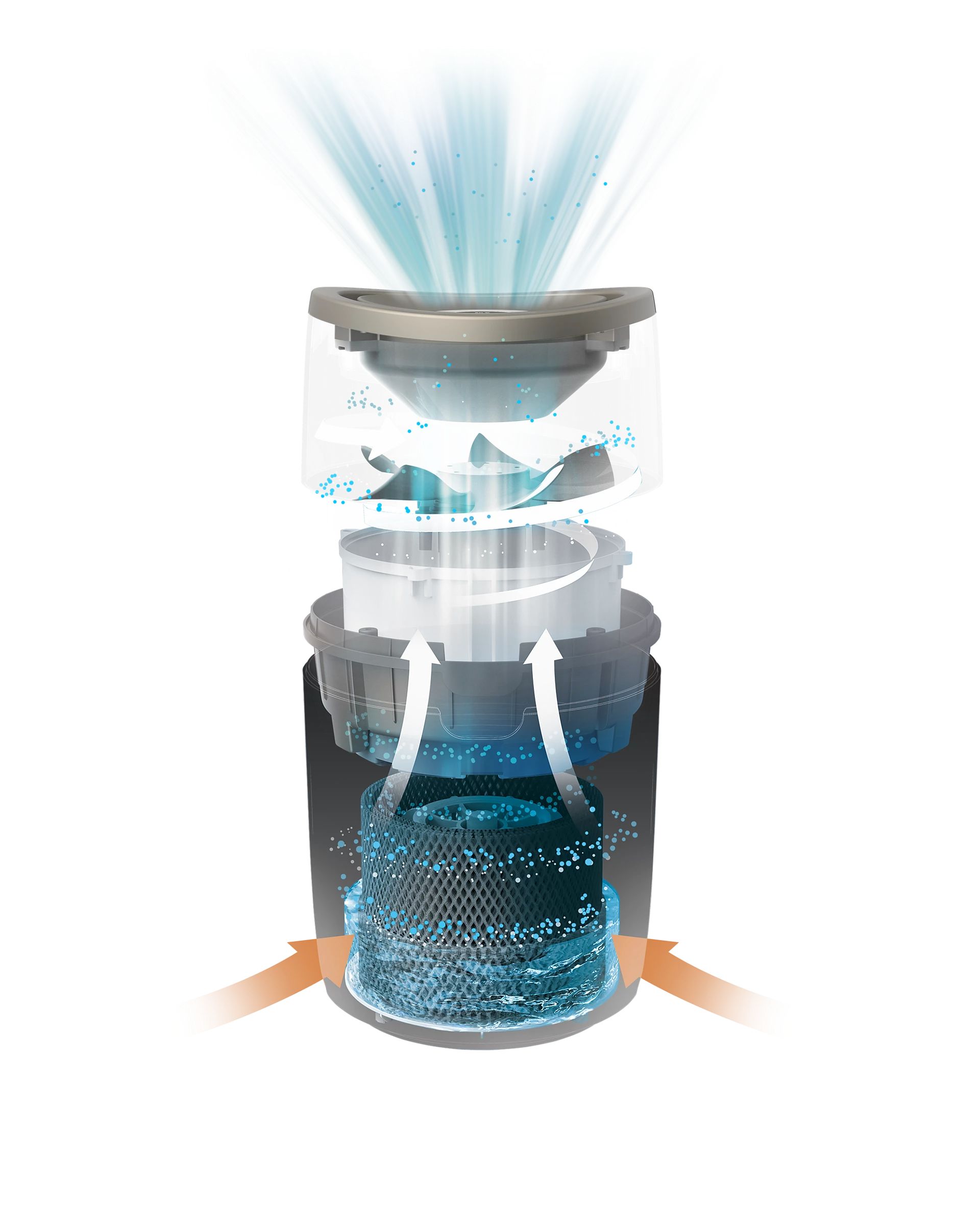 PHILIPS Luftbefeuchter Series 2000 HU4816/10  NanoCloud