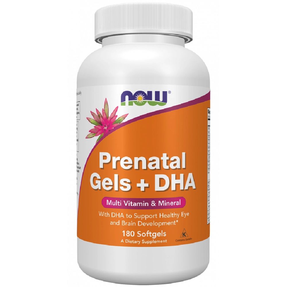 NOW Foods Pränatale Gele + DHA 180 St Kapseln