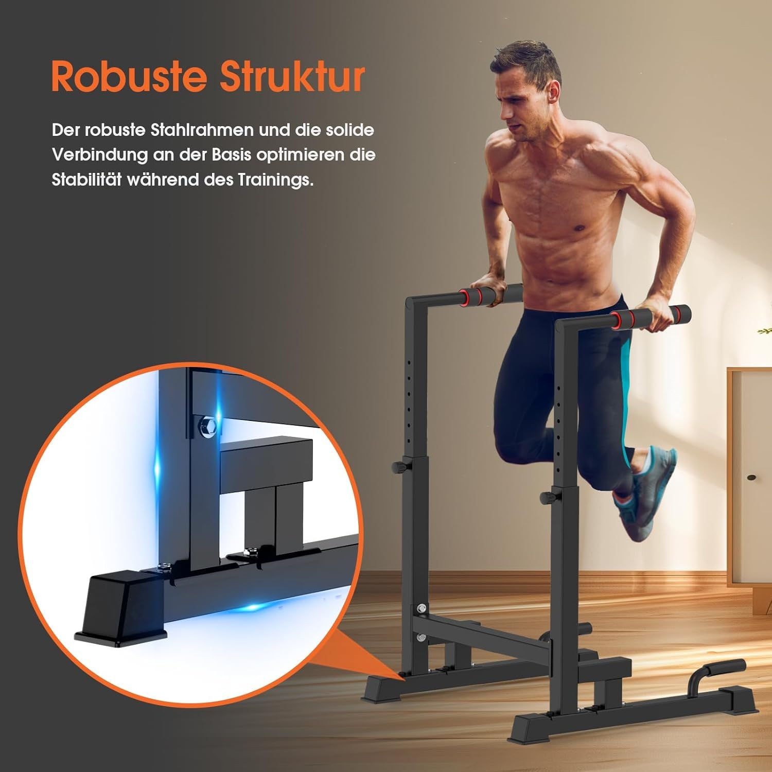 DH FitLife höhenverstellbar Dip Station