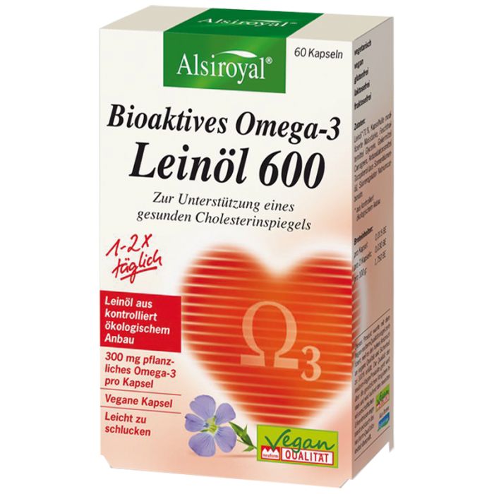 Alsiroyal Bioaktives Omega-3 Leinöl 600