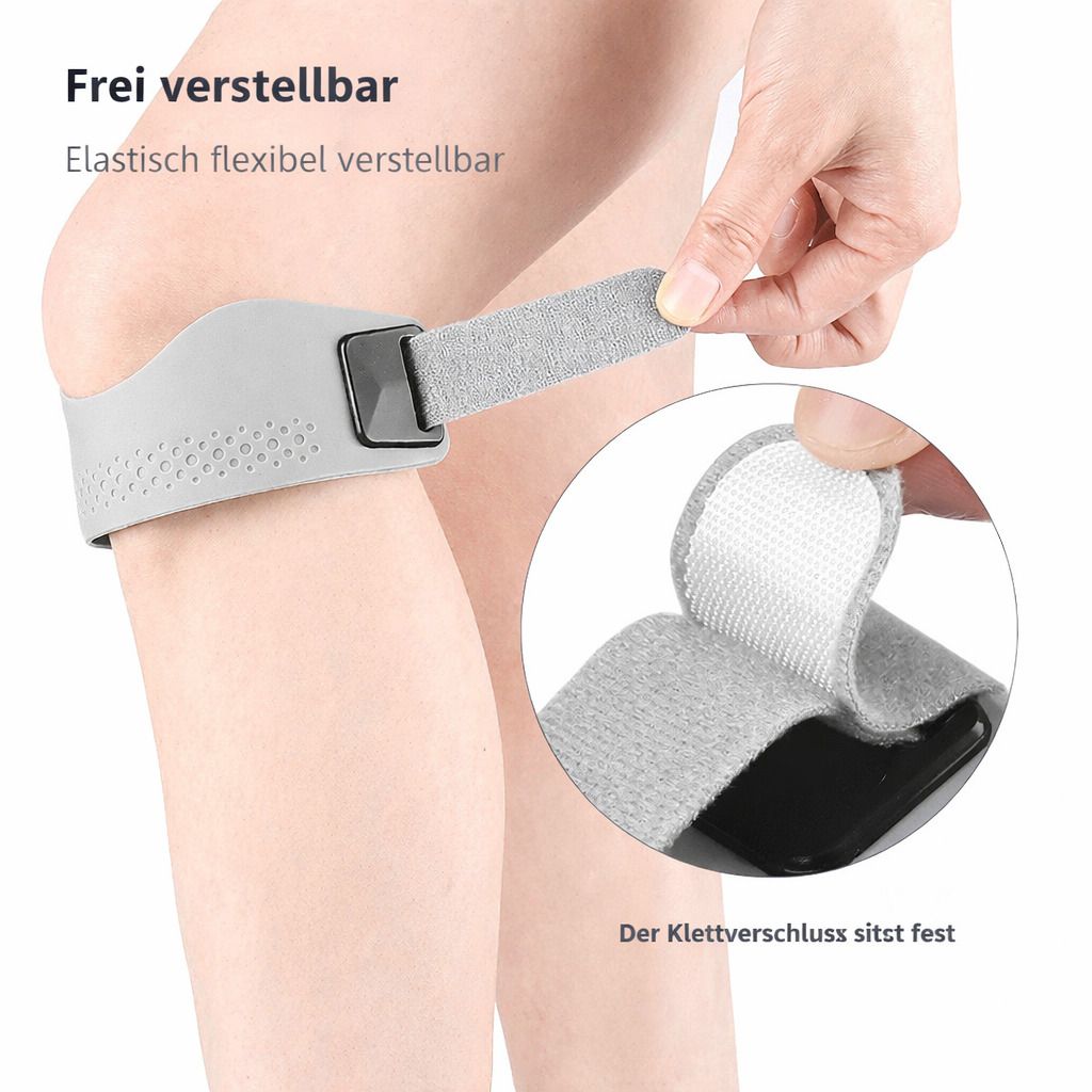 Patellaband Kniebandage, verstellbar, rutschfest & atmungsaktiv für Sport & Alltag