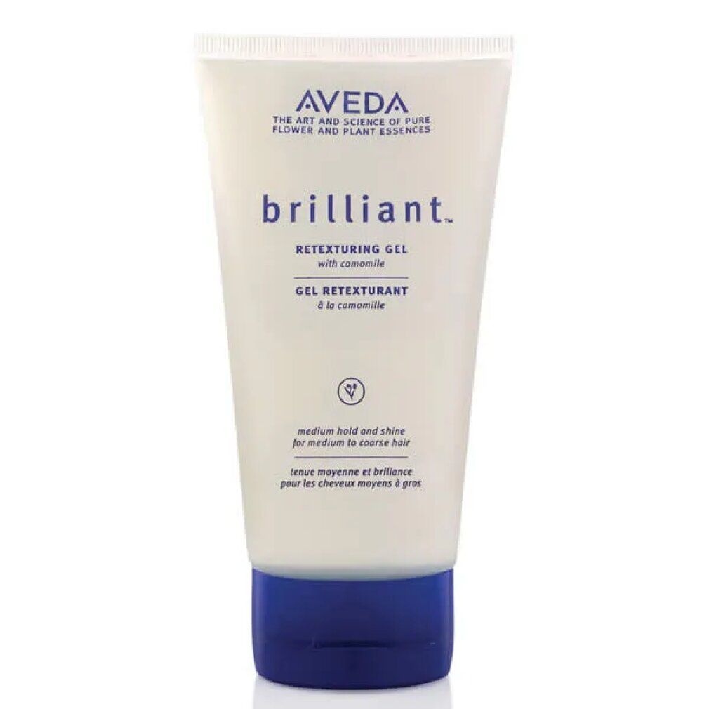 Weiß-blaue Tube mit Produktnamen und Markennamen. Text: Brilliant Retexturing Gel mit Kamille.