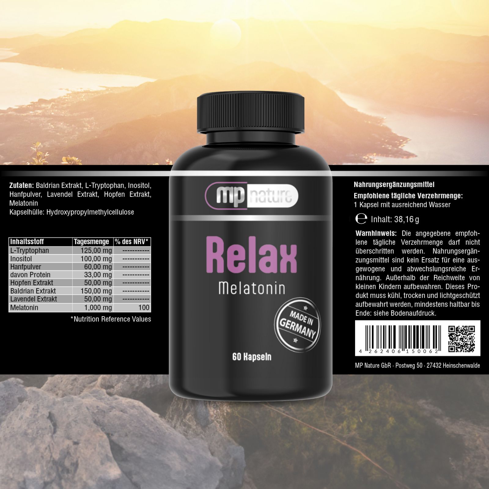 MP Nature Relax 'Melatonin' 60 St Kapseln