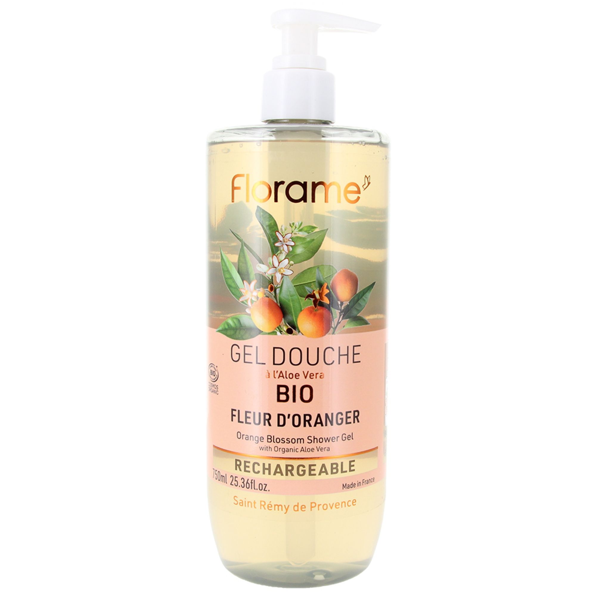Florame Nachfüllbares Bio Orangenblüten-Duschgel 23x7x7 cm