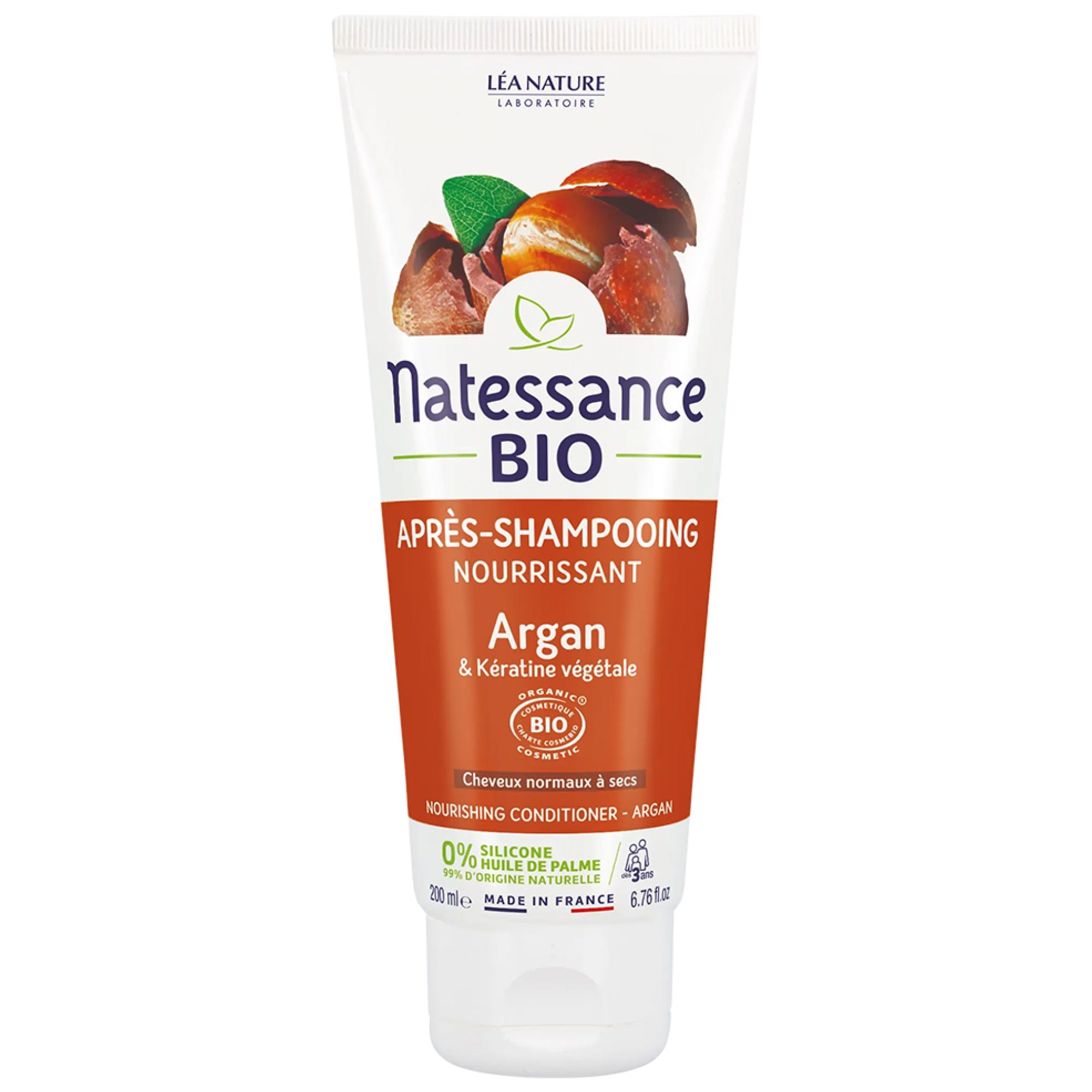 Natessance Pflegespülung Organisches Argan- und Gemüse-Keratin 7,7x4,5x18,5 cm