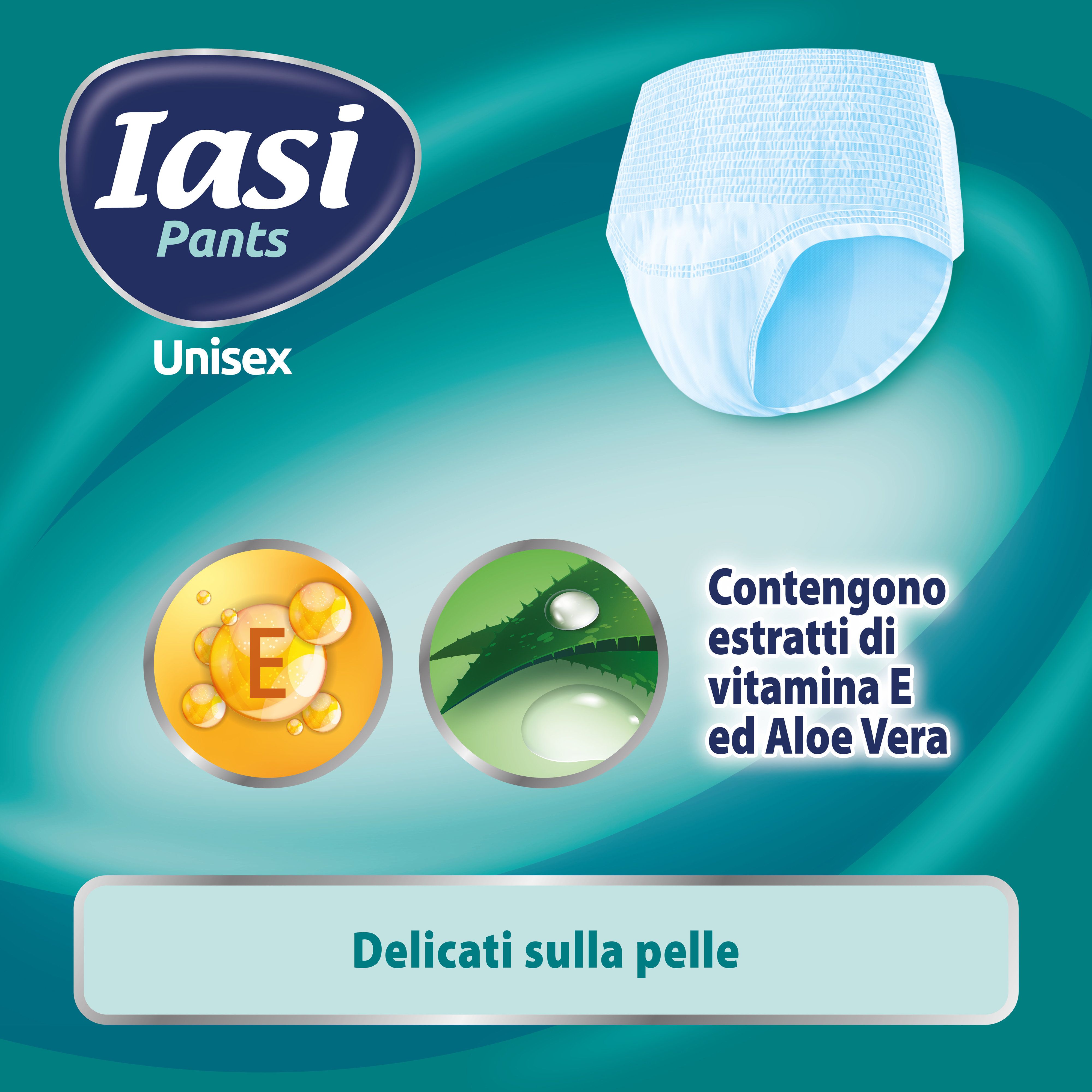 IASI Pants Unisex. Mit Vitamin E und Aloe Vera. Sanft zur Haut.