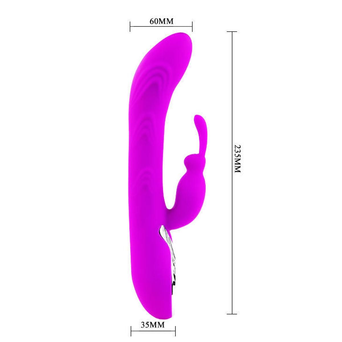Smarter Rabbitvibrator mit Temperaturfunktion | 10 Vibrationsmodi, flüsterleise | Pretty Love
