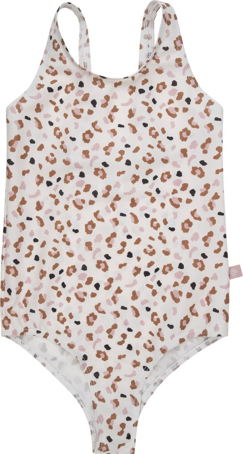 Swim Essentials UV Badeanzug für Mädchen /khaki Leoparden Muster/