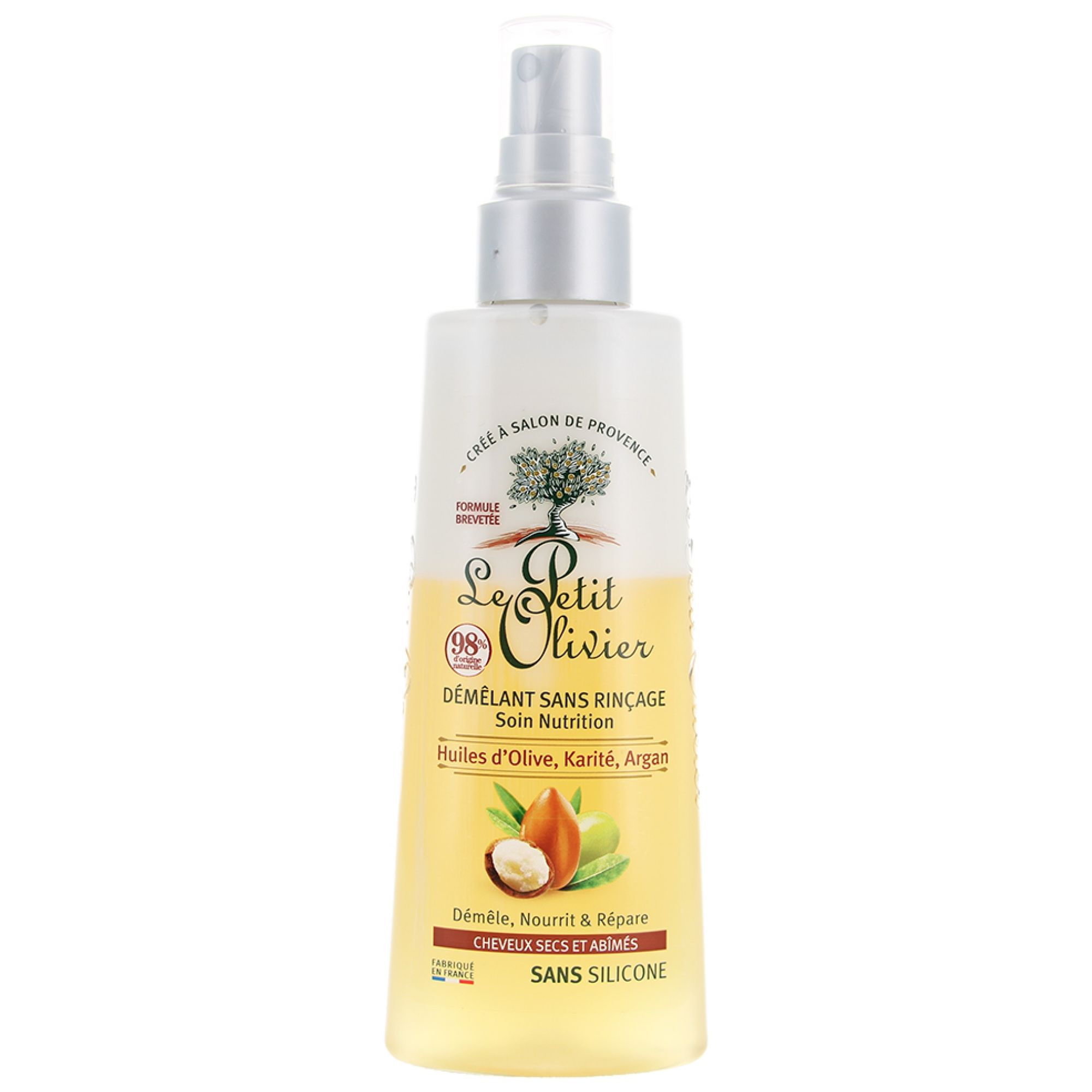 Le Petit Olivier Entwirrende Haarspülung Ohne Ausspülen Pflege Nutrition Olivenöl Shea und Argan 1 18,2x3,2x6,7 cm