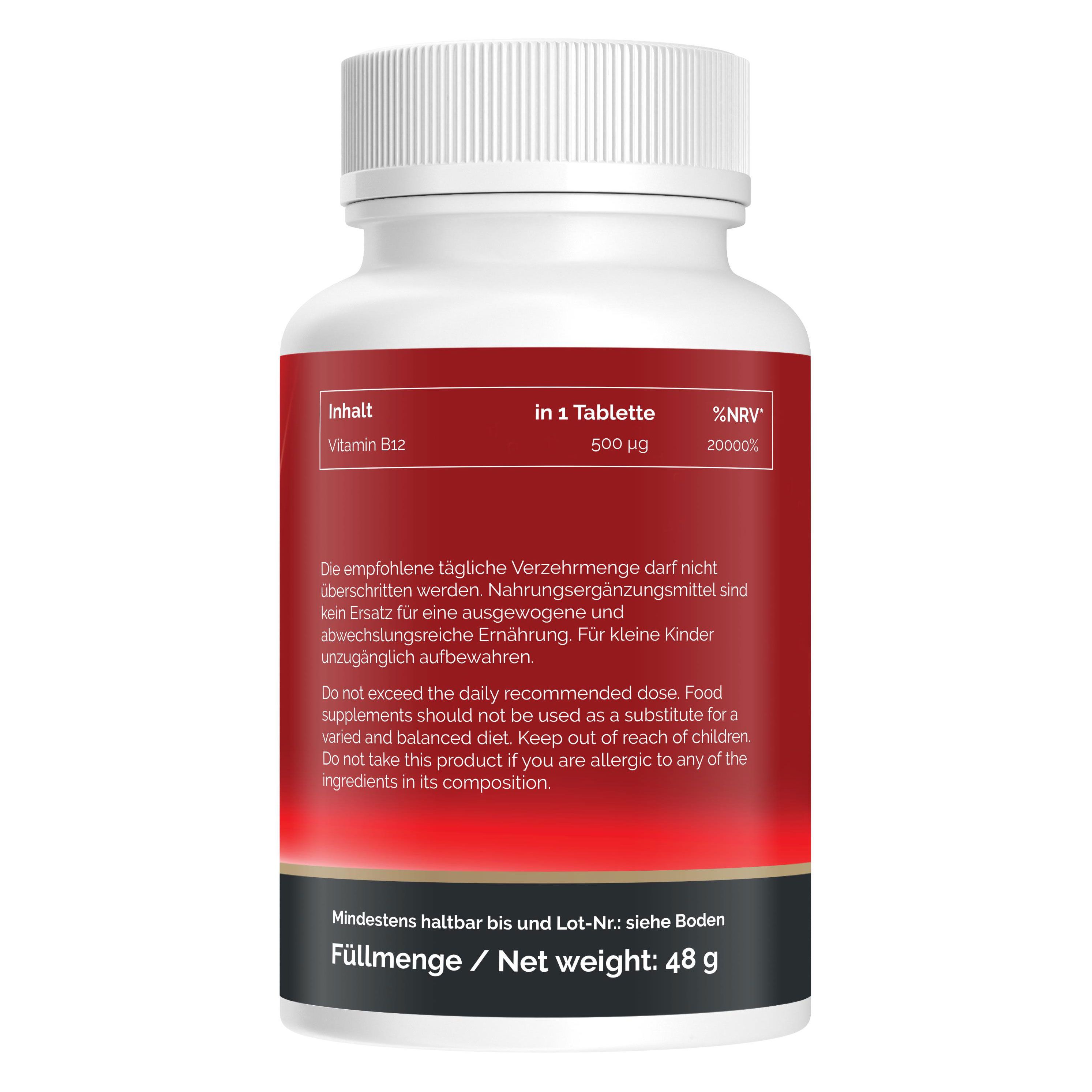 Natural Pro | Vitamin B12 500 µg HOCHDOSIERT