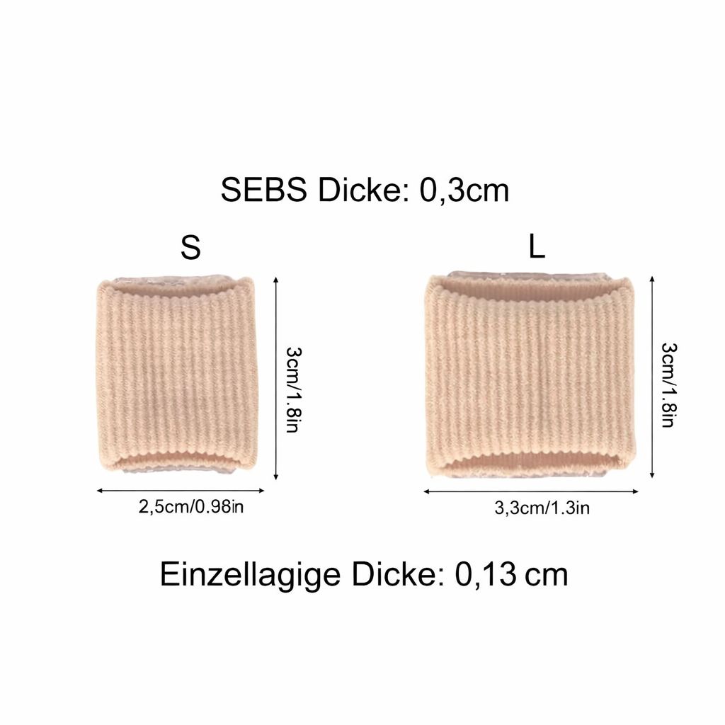 Zehenspreizer Gel , Soft-Silikon Zehentrenner, weich & bequem, unisex