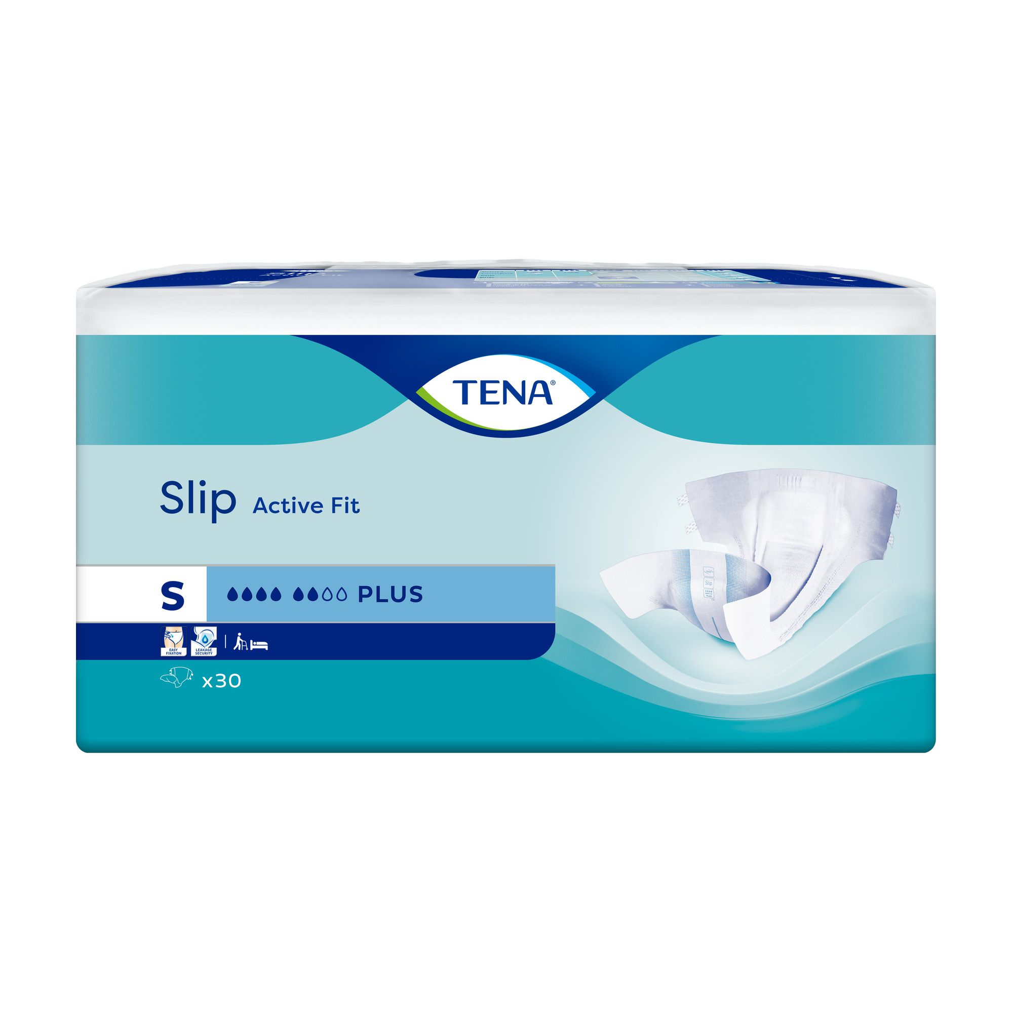 TENA Slip Active Fit Plus S Inkontinenz-Einlagen, 30 Stück.