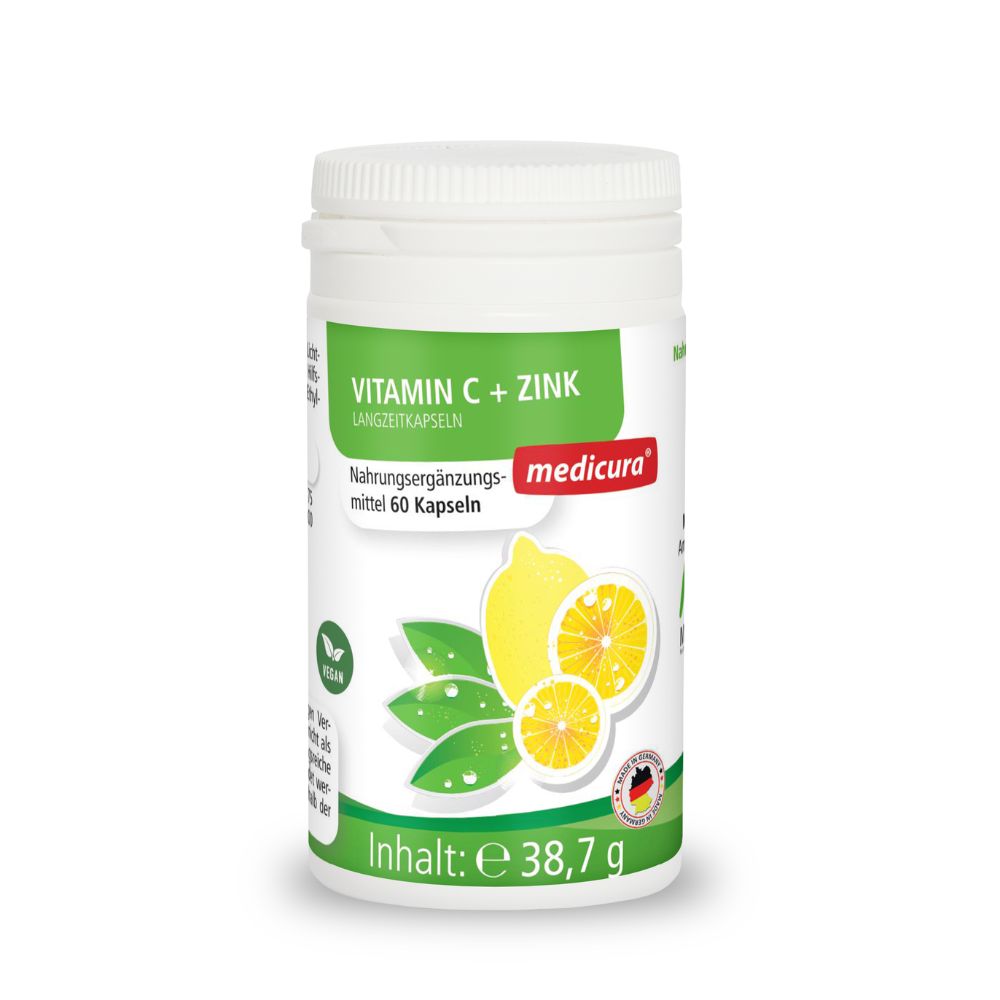 Vitamin C+Zink Langzeitkapseln 60 St Kapseln