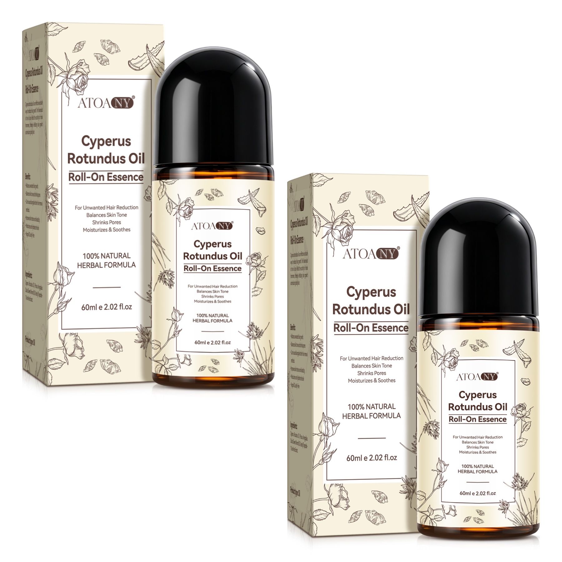 P-beauty Olio di Cyperus Rotundus Depilazione e inibitore della crescita dei peli Nagarmotha