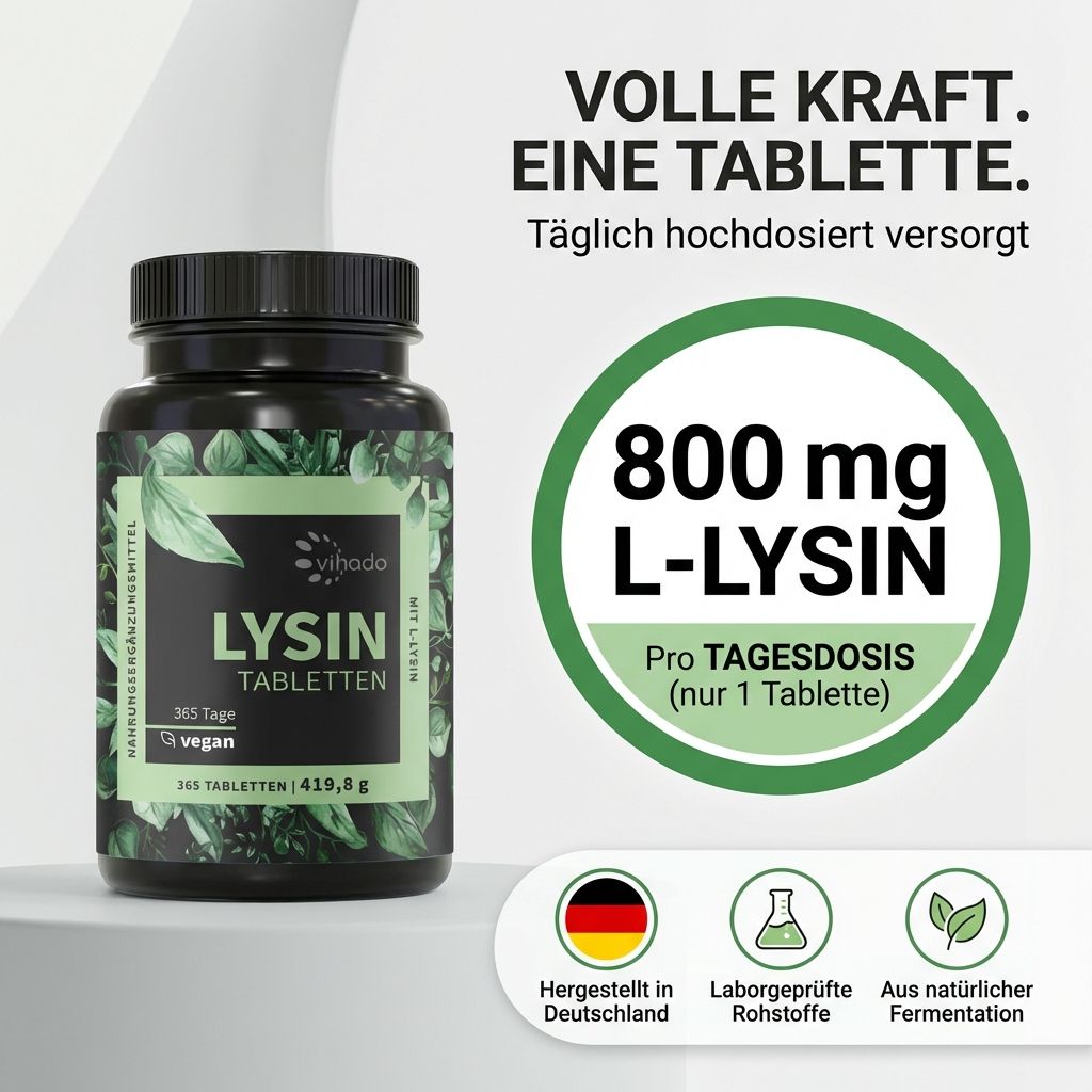 Lysin Tabletten hochdosiert Jahresvorrat
