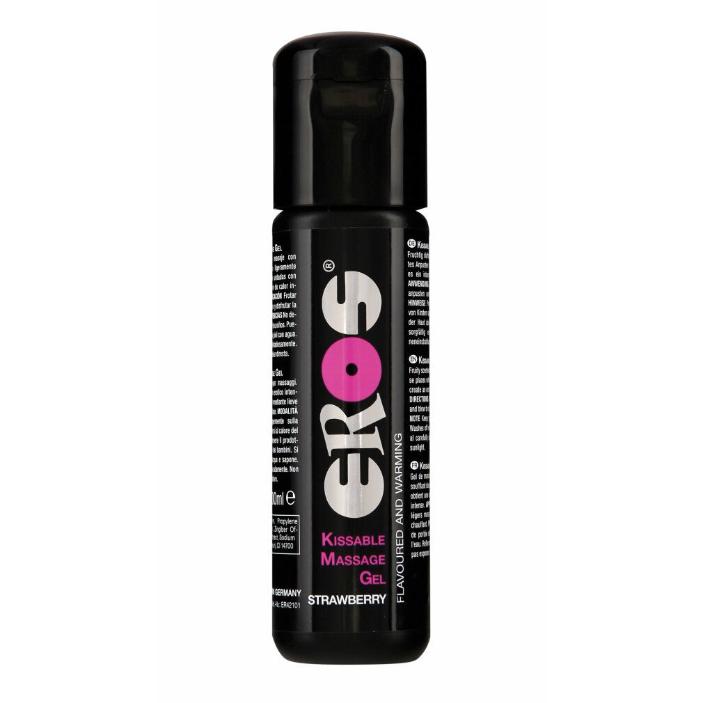 eros Kissable Massage Gel - strawberry 100 ml