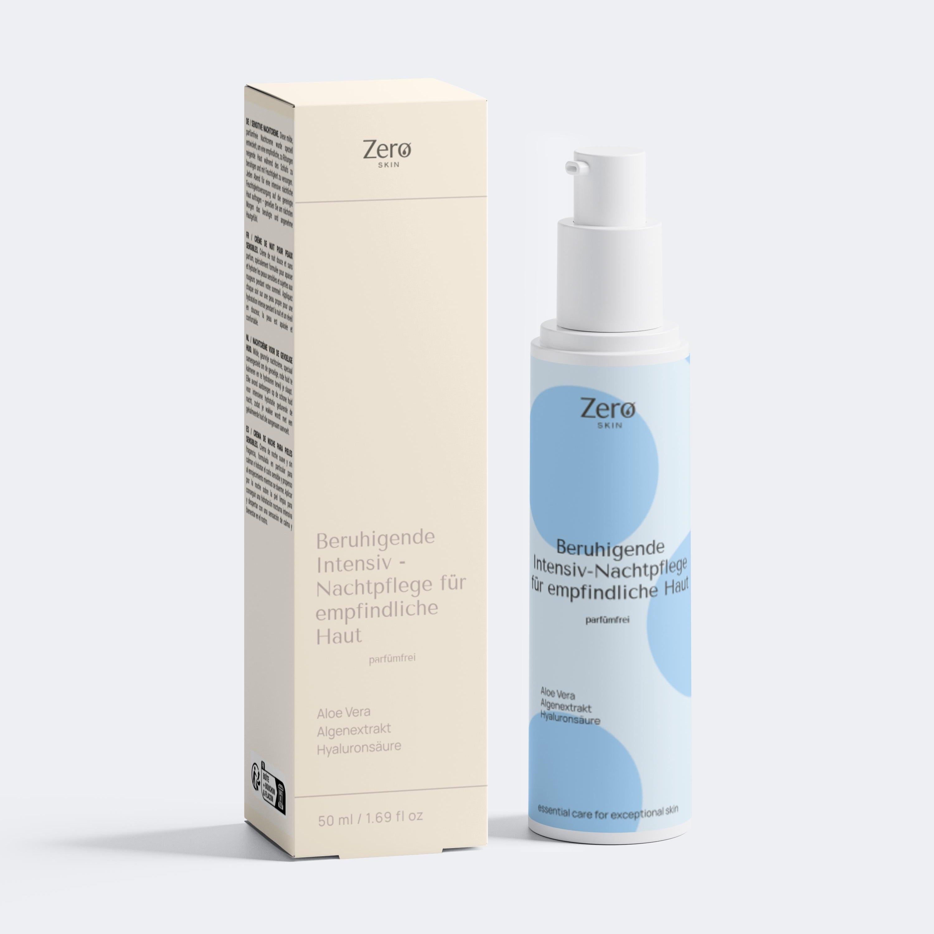 Zero Skin Beruhigende Intensiv-Nachtpflege, regenerierend beruhigend für empfindliche Haut