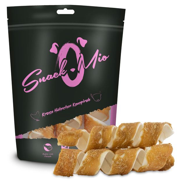 SnackOMio - Krosse Hühnchen Kauspirale