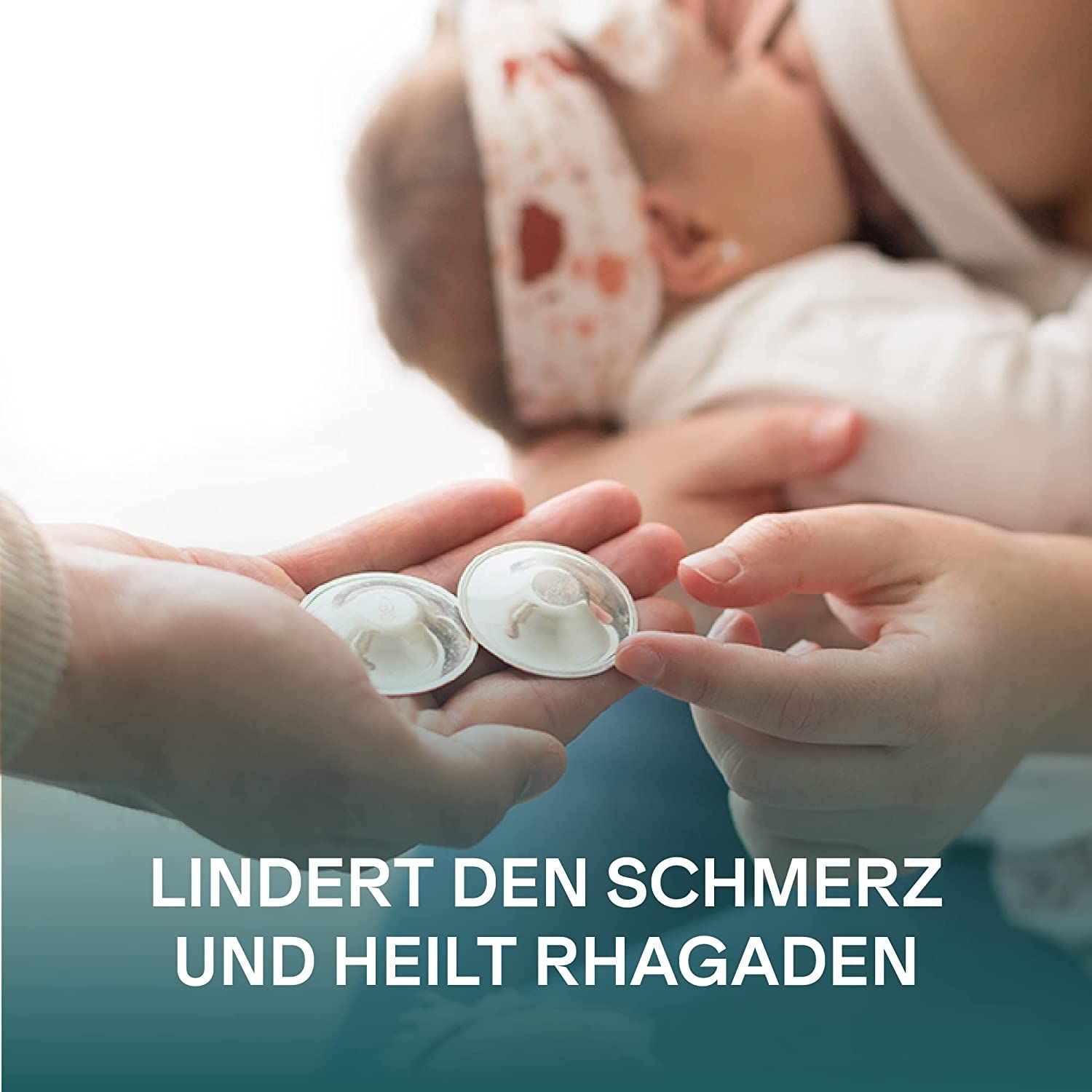 Koala Babycare Silberhütchen - Standardgröße Silber Trilaminat für maximale Resistenz - Brustwarze