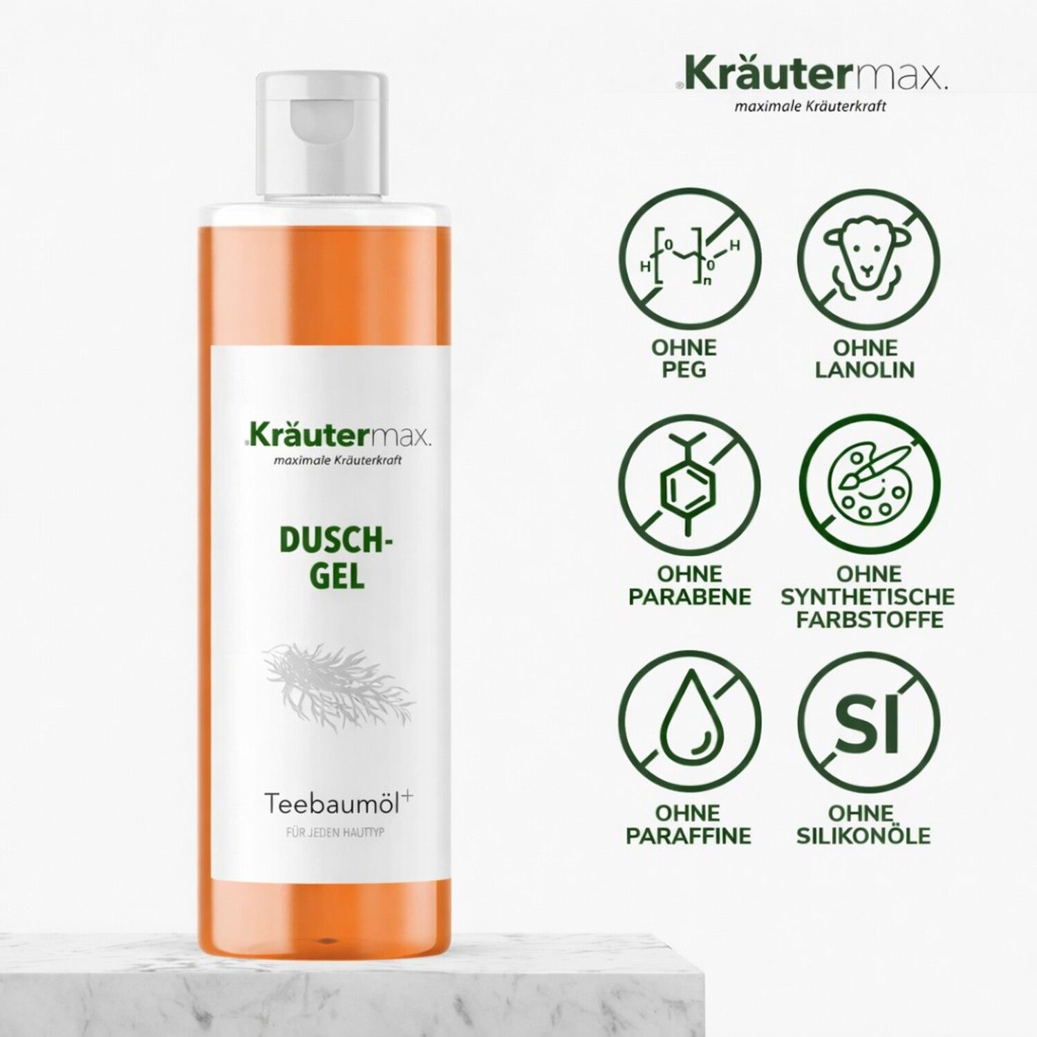 Kräutermax Duschgel Teebaumöl plus