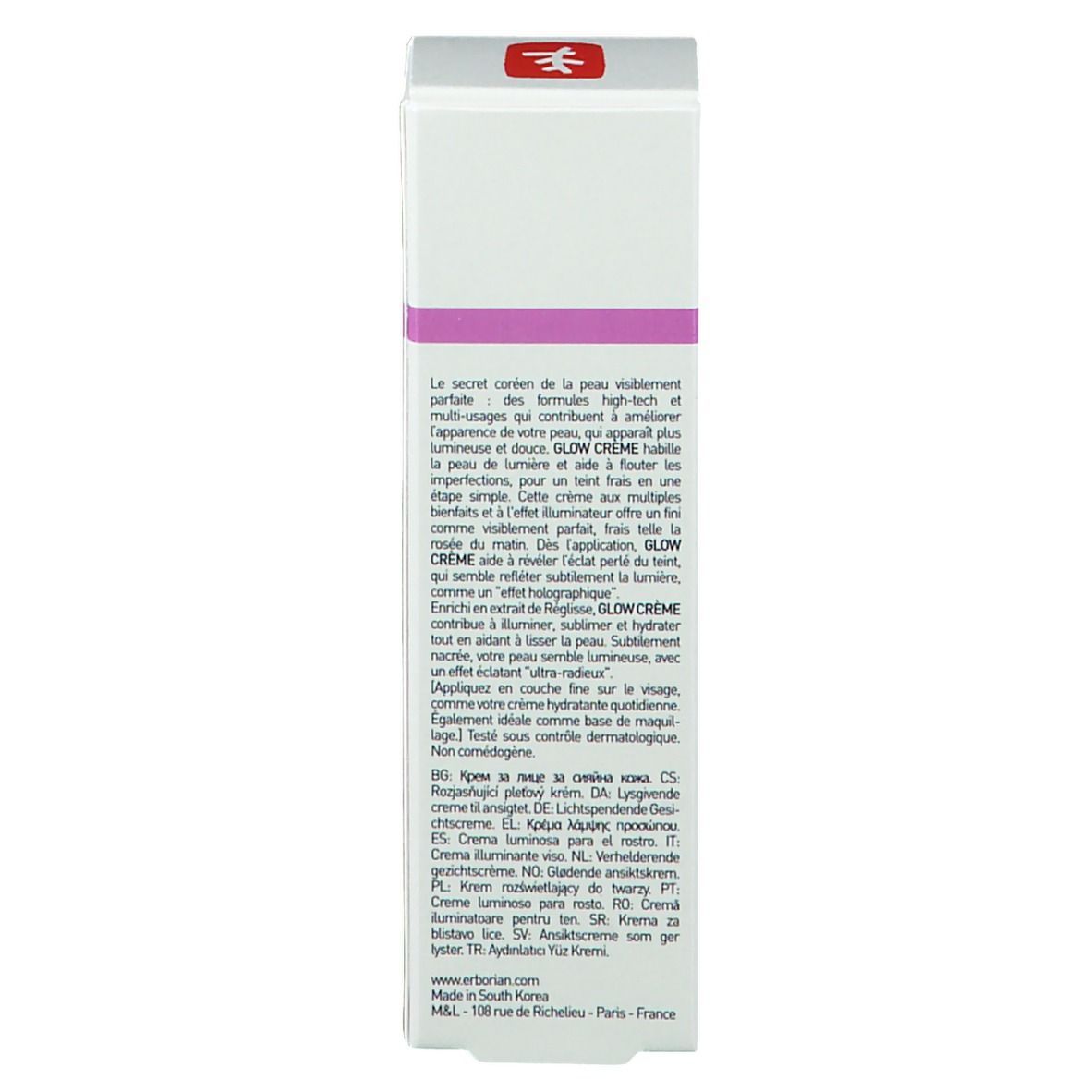 Erborian Korean Skin Therapy Paris Seoul Glow Cream