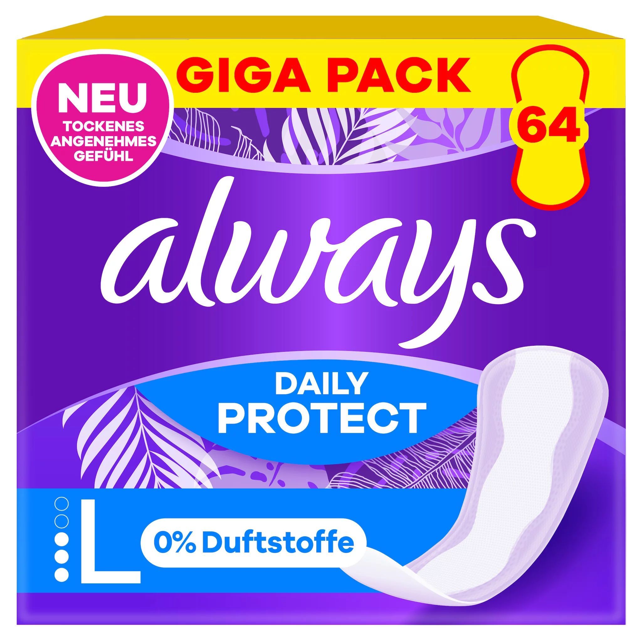 always Slipeinlage Daily Protect Long  ohne Duft Gigapack