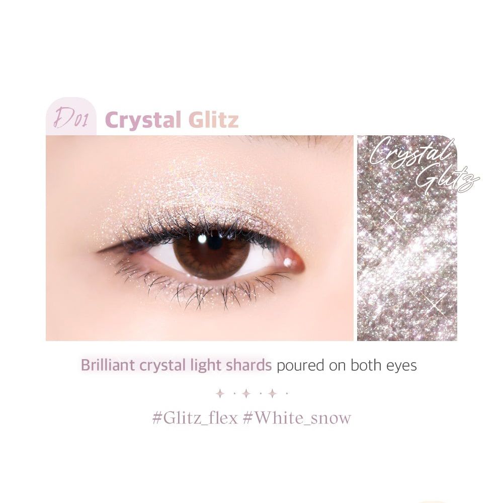 BLACK ROUGE Drop Eyes Stick Glitz Eyeshadow D01 Crystal Glitz