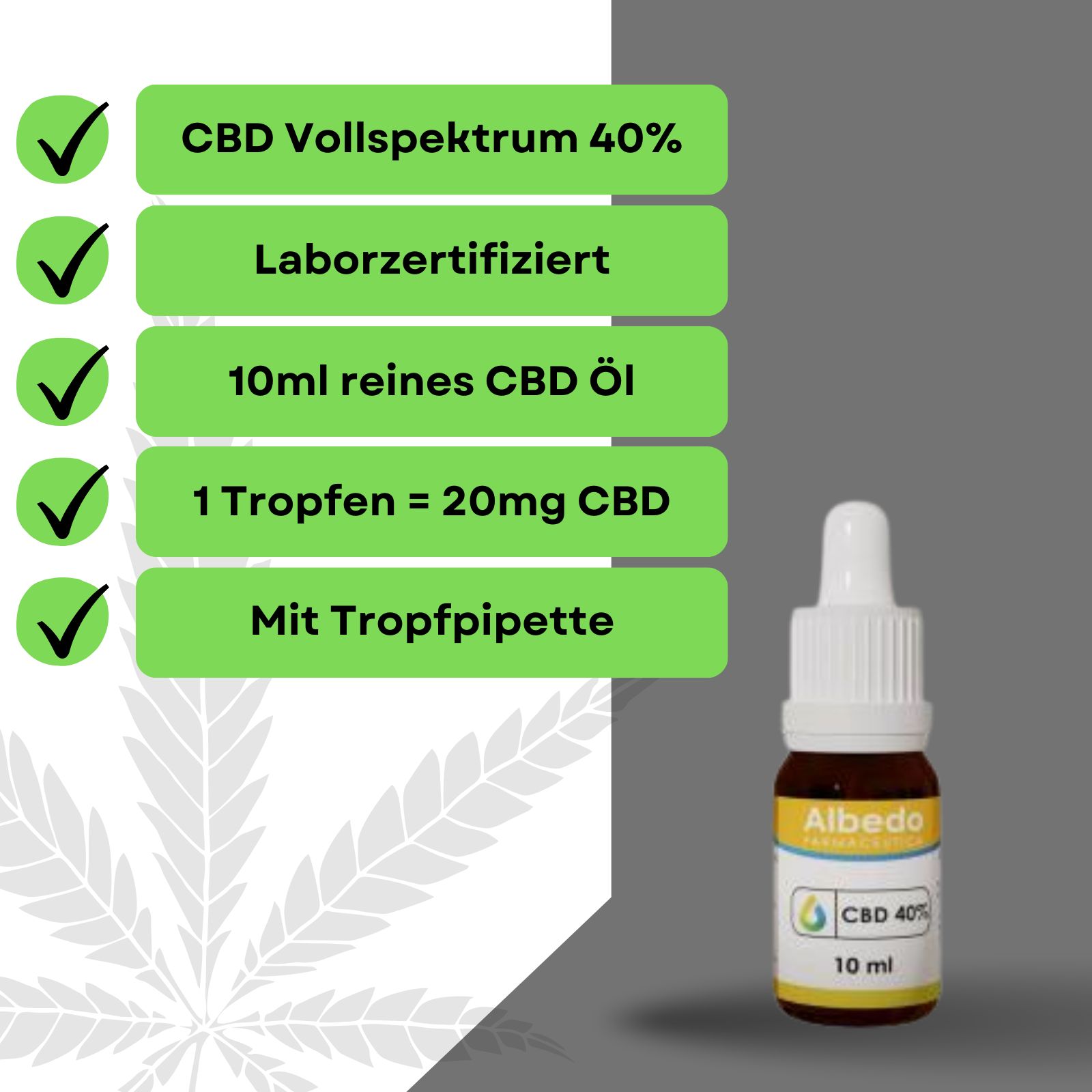 Weedness - CBD Öl 40% 10 ml