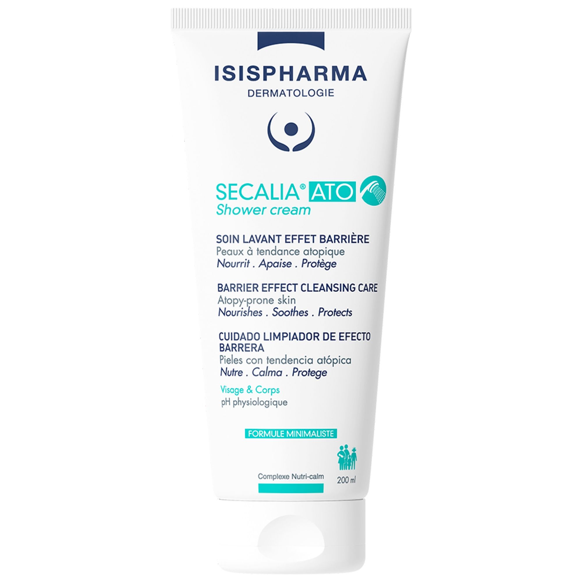 Isispharma Secalia ATO Shower Cream Waschpflege mit Barriere-Effekt 7,7x5x18,6 cm