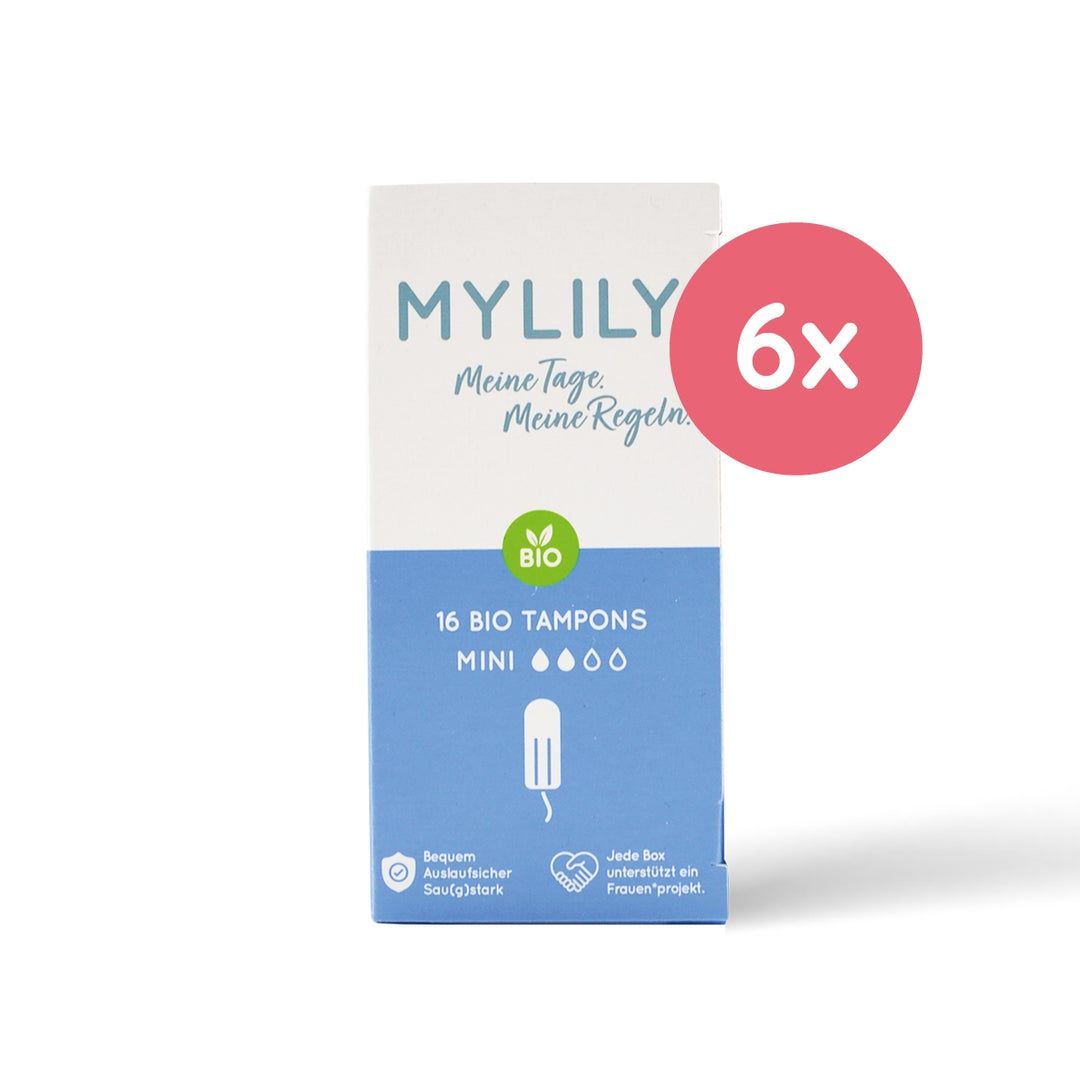 MYLILY Bio-Tampon Mini 6er Vorratspack