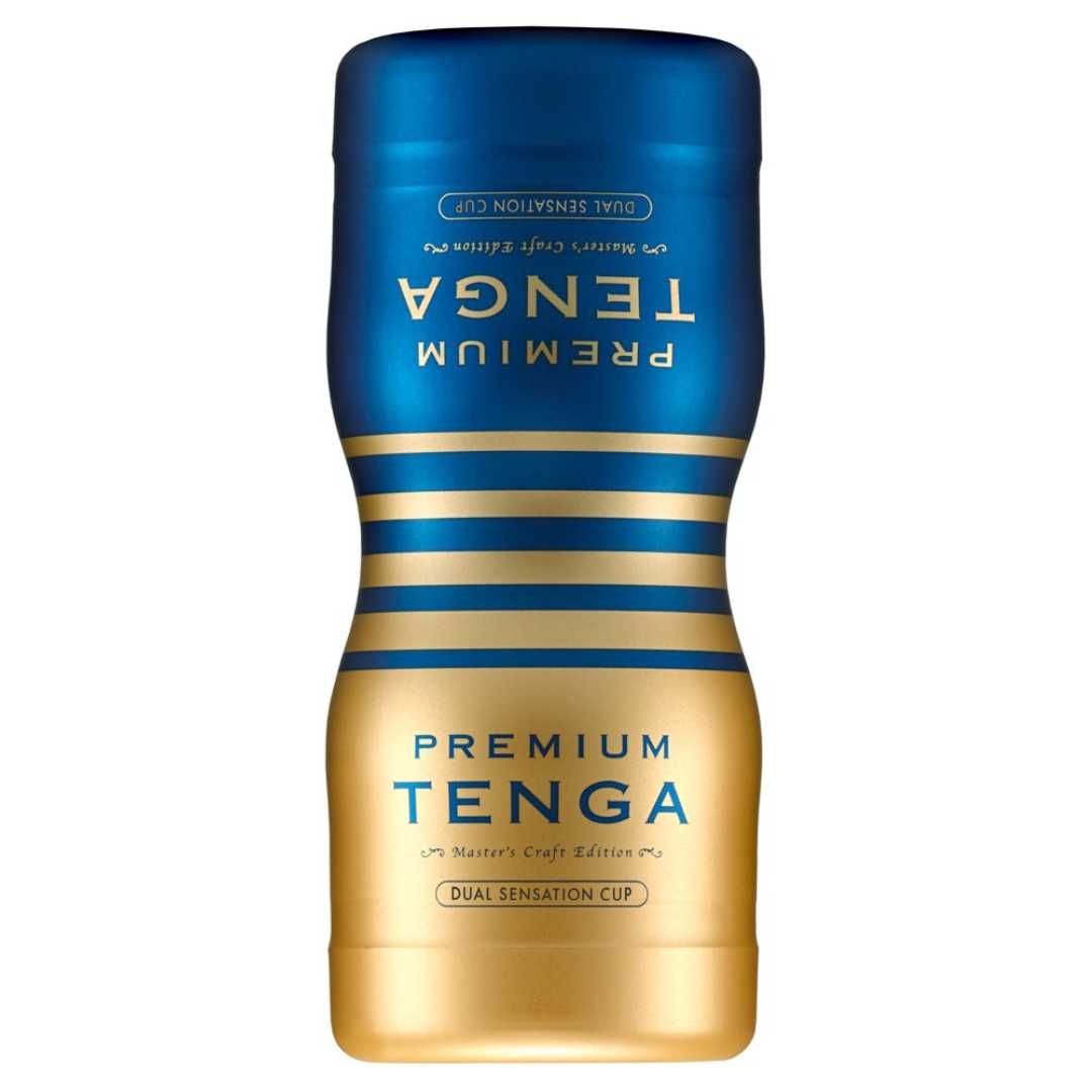 Masturbator „Premium Dual Sensation Cup” mit Saugeffekt | Tenga
