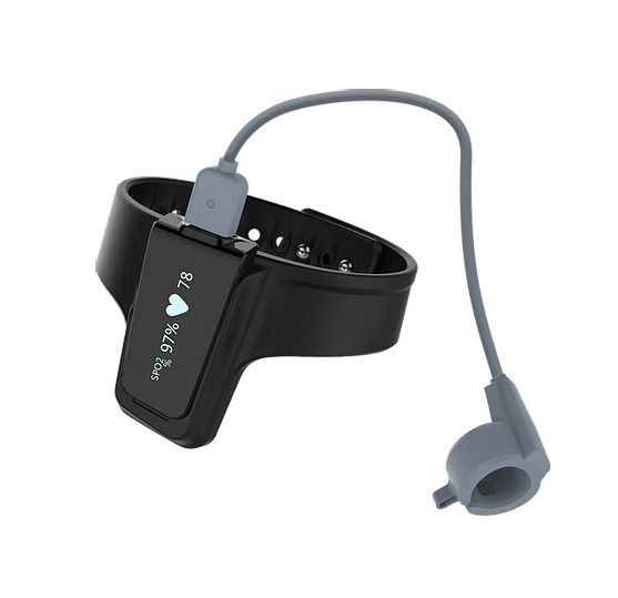 Viatom Checkme O2 Max Handgelenk-Pulsoximeter mit langer Akkulaufzeit und App