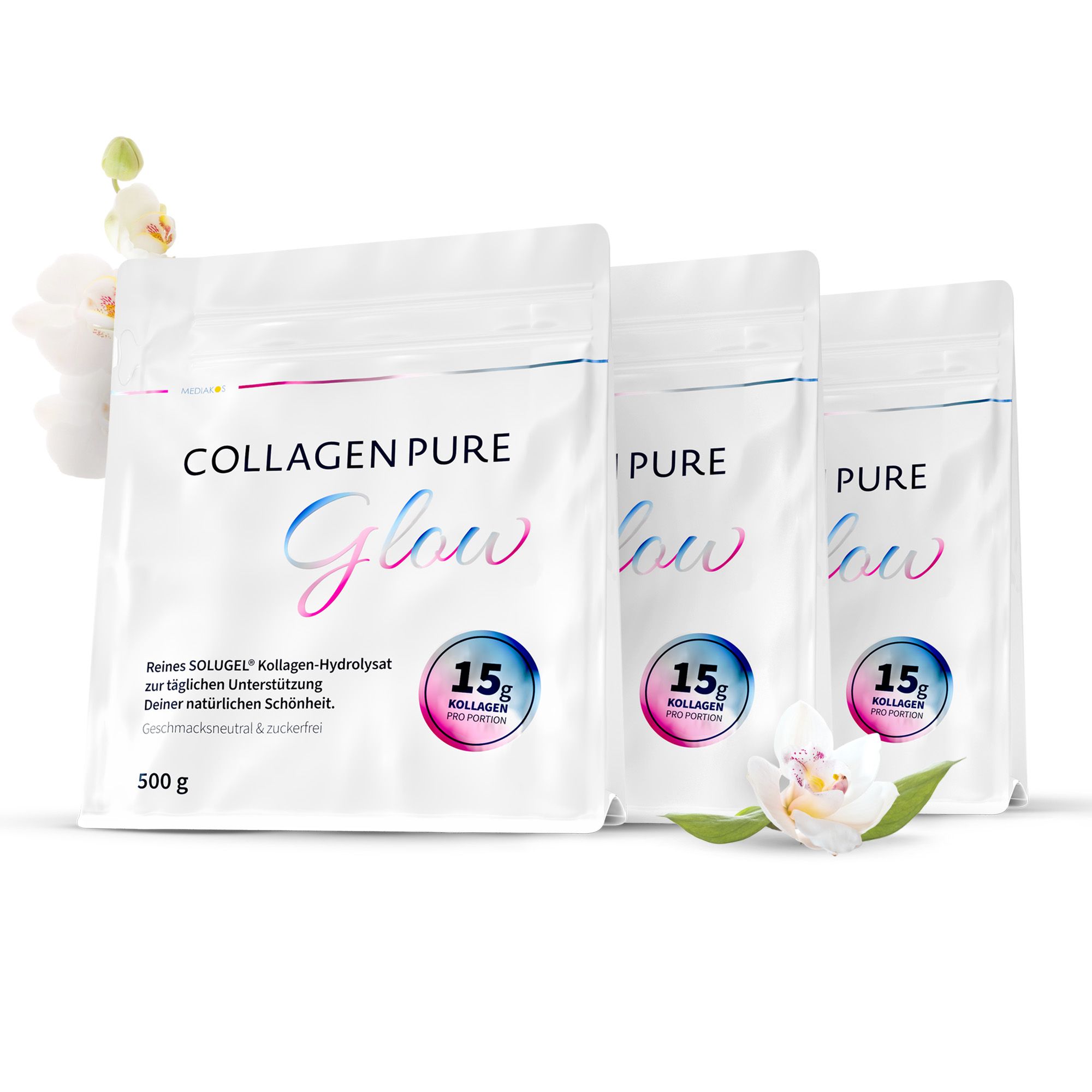 COLLAGEN PURE Glow – 100% reines Kollagen Pulver