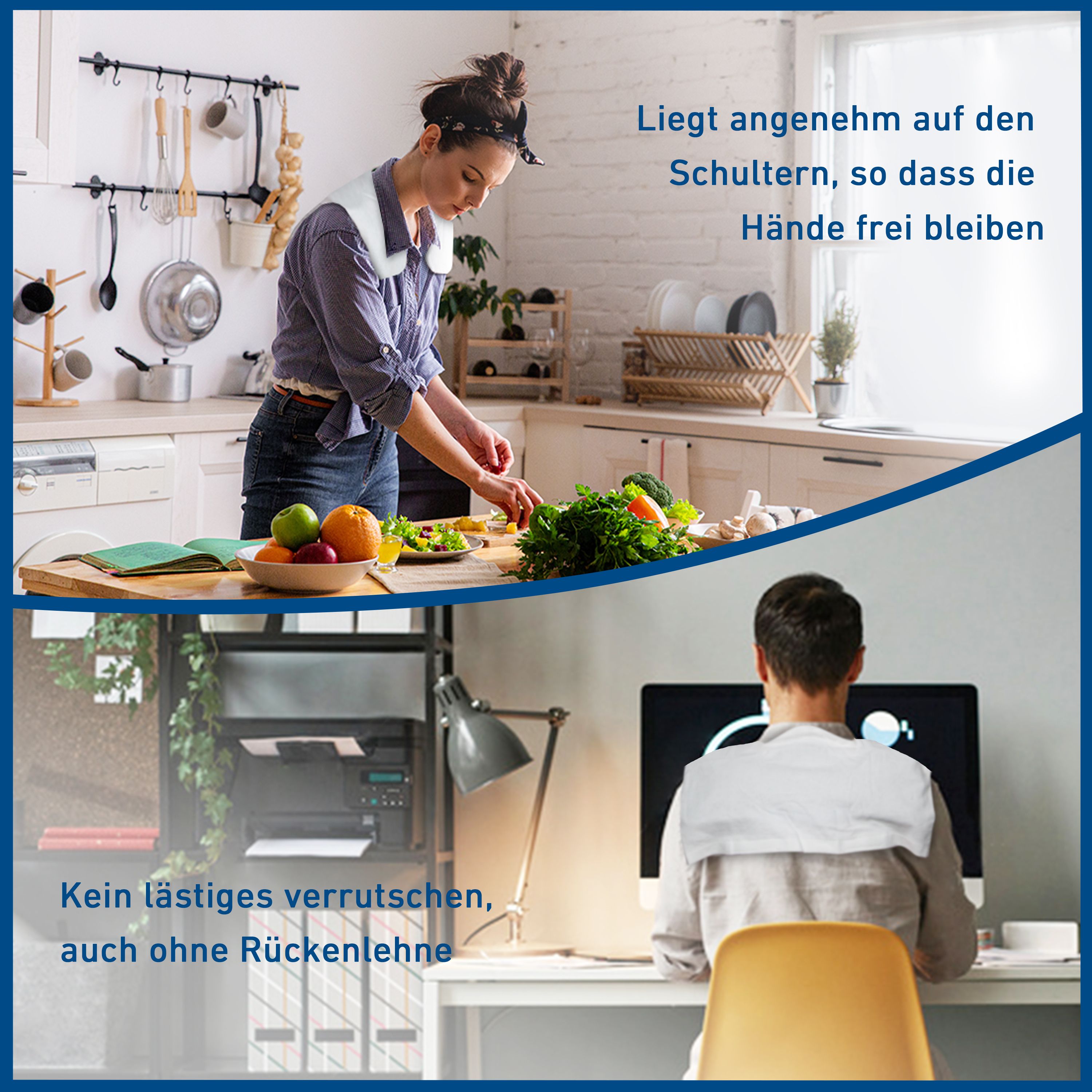 axion® Moorkissen + Baumwollhülle für den Nacken mit Naturmoor-Füllung - Wärmekissen