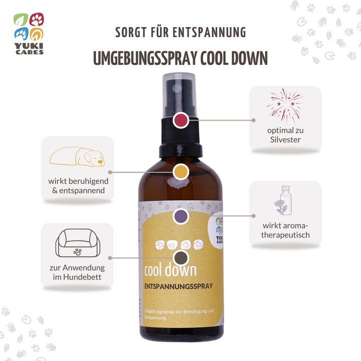 Yuki cares Entspannungsspray Cool down gegen Stress und zur Beruhigung