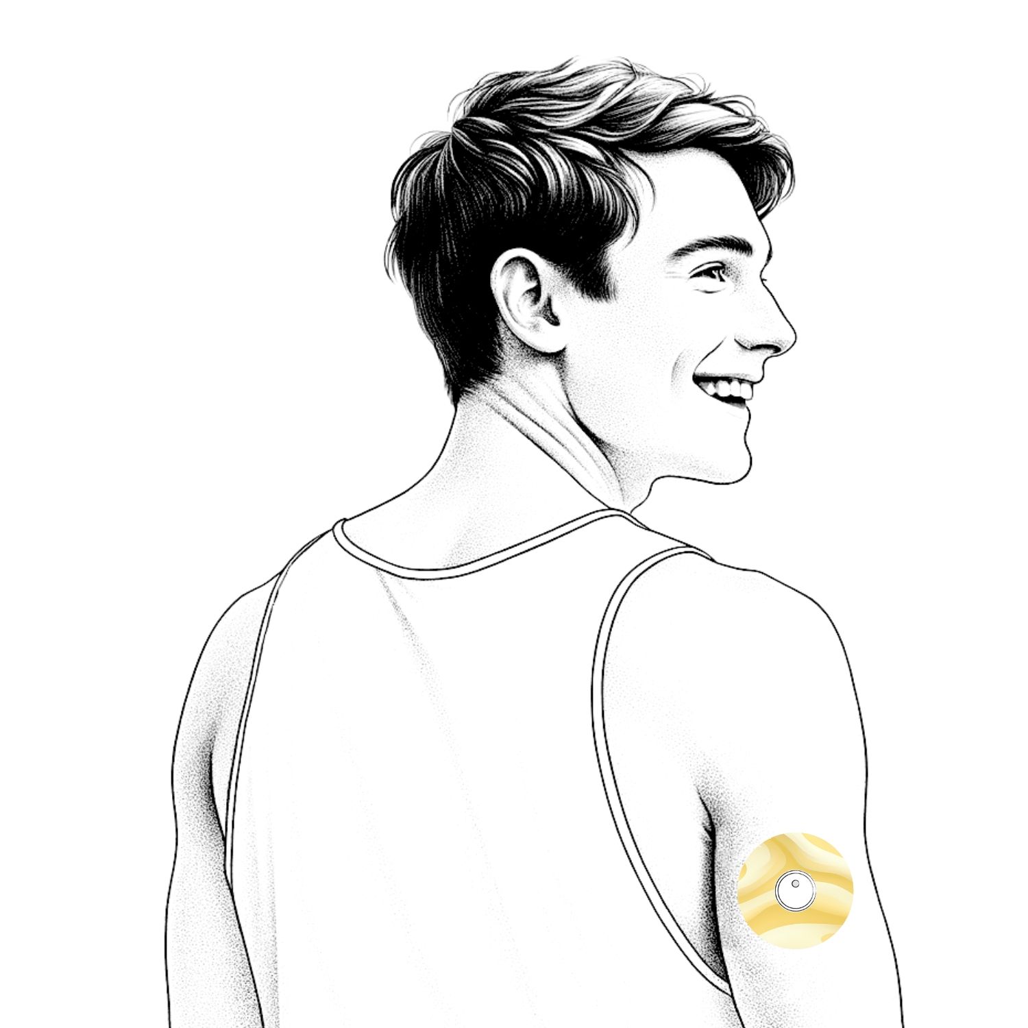 Diasticker® FreeStyle Libre 3 / 3 Plus Fixiertapes "Buttercream"