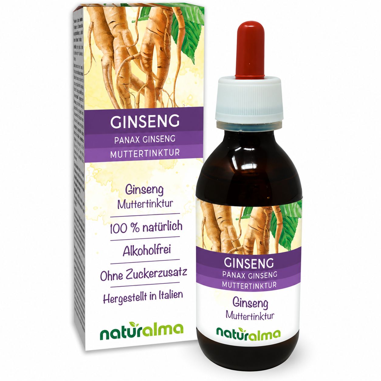 Naturalma Ginseng (Panax ginseng) alkoholfreie Tropfen 120 ml