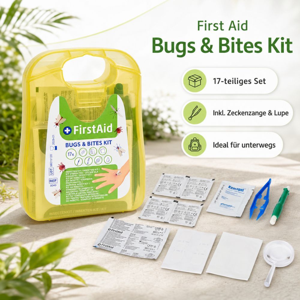 Schutzoutlet First Aid / Erste Hilfe Insektenstich - XXL Set 17 Teilig