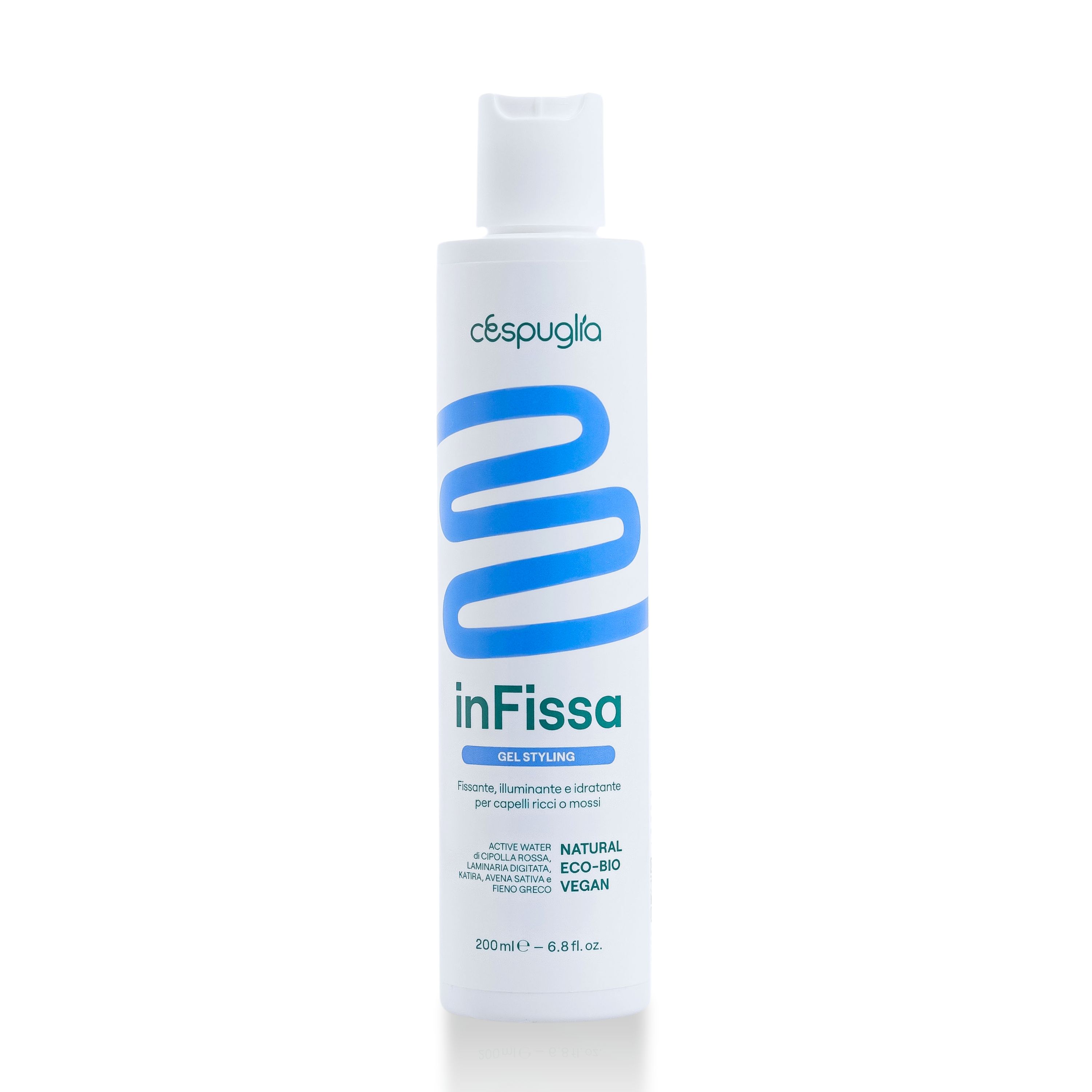 Cespuglia - InFissa Gel Capelli Ricci e Mossi, Effetto Naturale, Fissa e Illumina, Bio Vegan 200ml