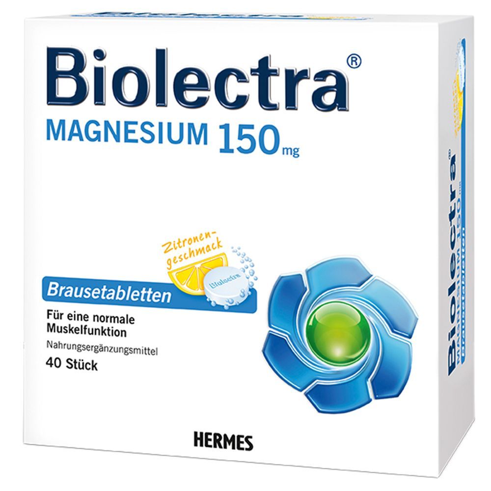 Biolectra® Magnesium 150 mg Brausetabletten Zitronengeschmack