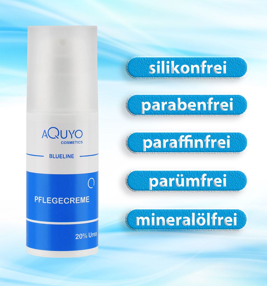 Blueline Pflegecreme 20% Urea Creme, Schrundencreme für sehr trockene und verhornte Haut