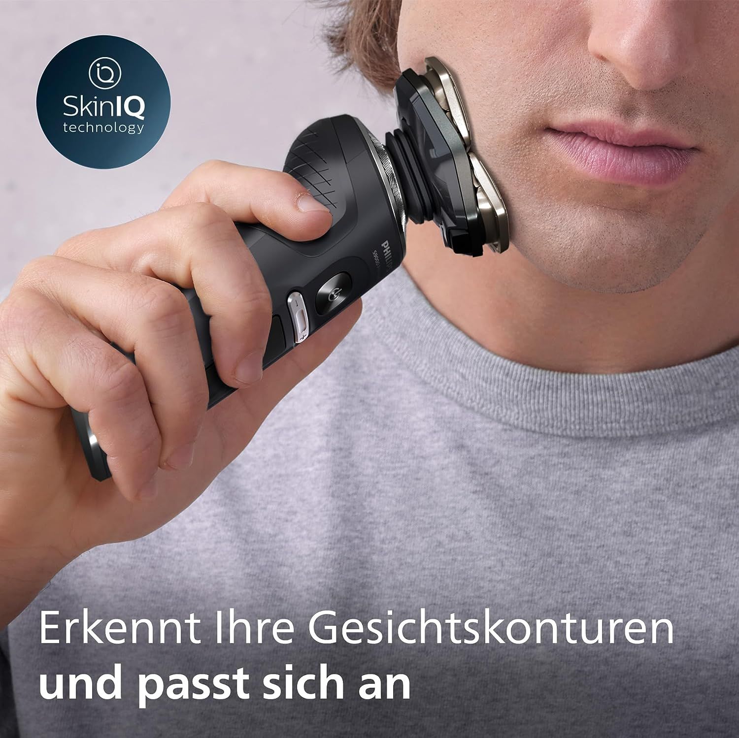 Philips Rasierer S9000 Prestige Nass- und Trockenrasierer für Herren mit SkinIQ-Technologie