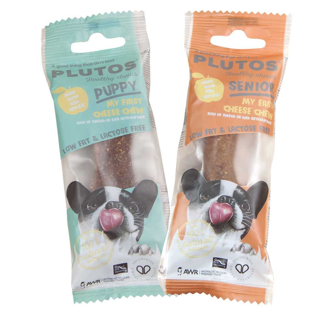 für den Seniorhund PLUTOS® Käse Kauknochen - neuartiger Milchprotein Kauknochen