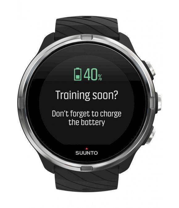 Pulsuhr / Tracker Suunto 9 GPS-Sportuhr mit Herzfrequenzmessung, Schwarz, SS050142000